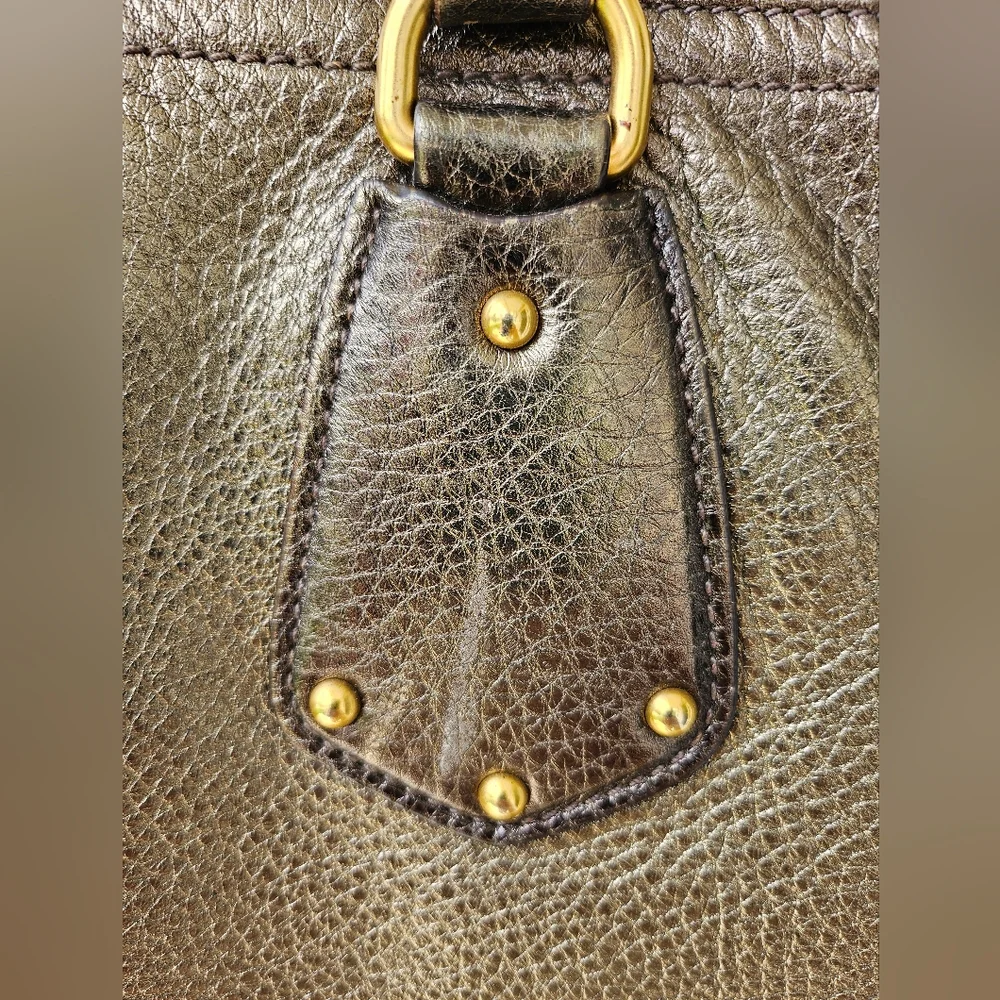 EUC Prada Metallic Gold leather Tote - Picture 10 of 17